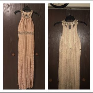 Beautiful Tan Prom/Formal Dress